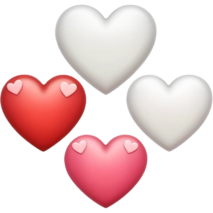 Hearts white one emoji