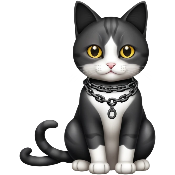 Cat  full body chain emoji