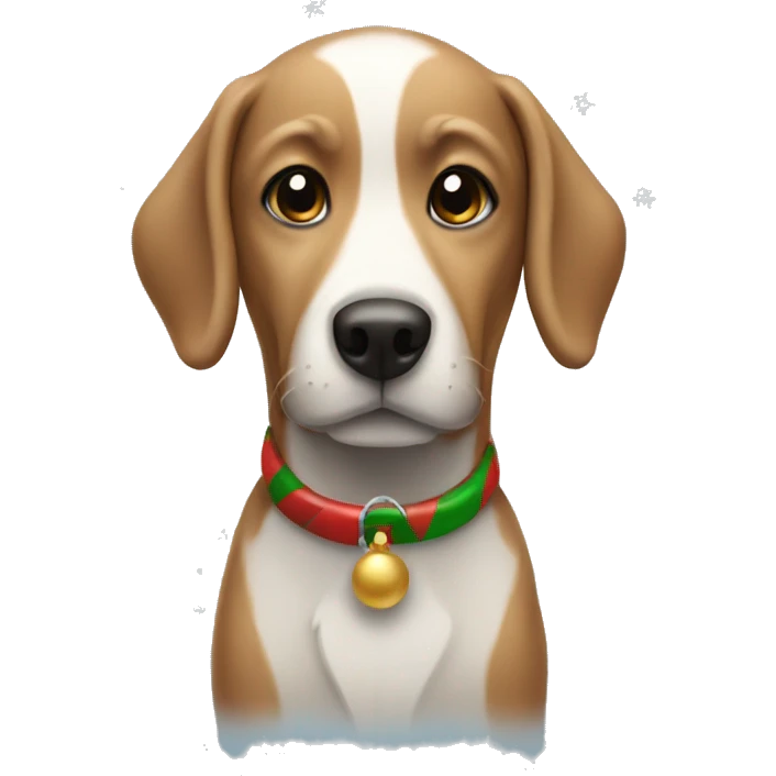 christmas dog emoji