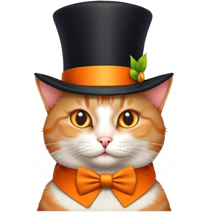 Cat with tophat emoji