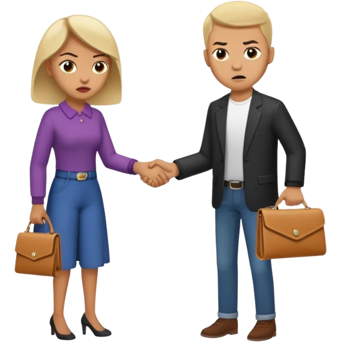 persona devolviendo billetera a otra persona una persona canela y otra persona blana, racista emoji