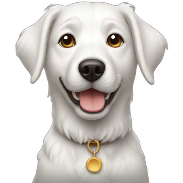 White dog emoji