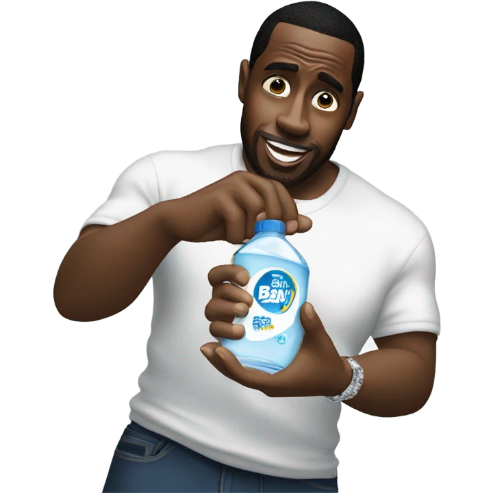P diddy holding baby oil emoji