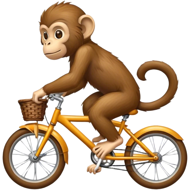 Monkey on a bike emoji