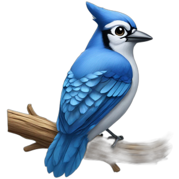 Blue Jay feather emoji