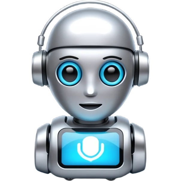 I want an AI chat bot image which represents as chat bot agent. emoji