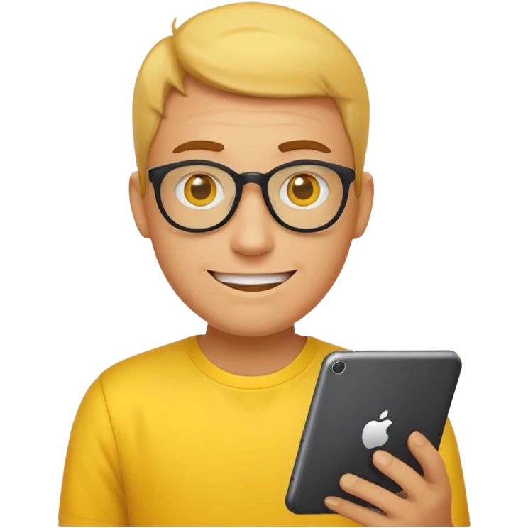 a cool programmer yello smiley emoji