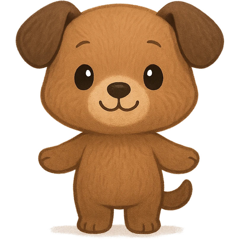 cute animal character, charming and friendly, general style emoji