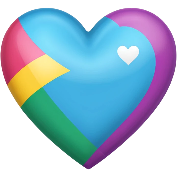 heart with abrosexual pride flag colors emoji