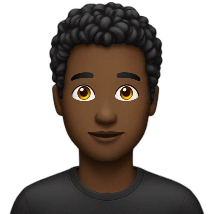 Black M emoji