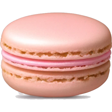 Light pink macaron emoji