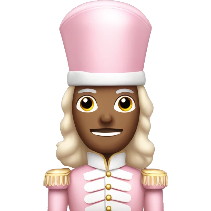 Light pink nutcracker emoji
