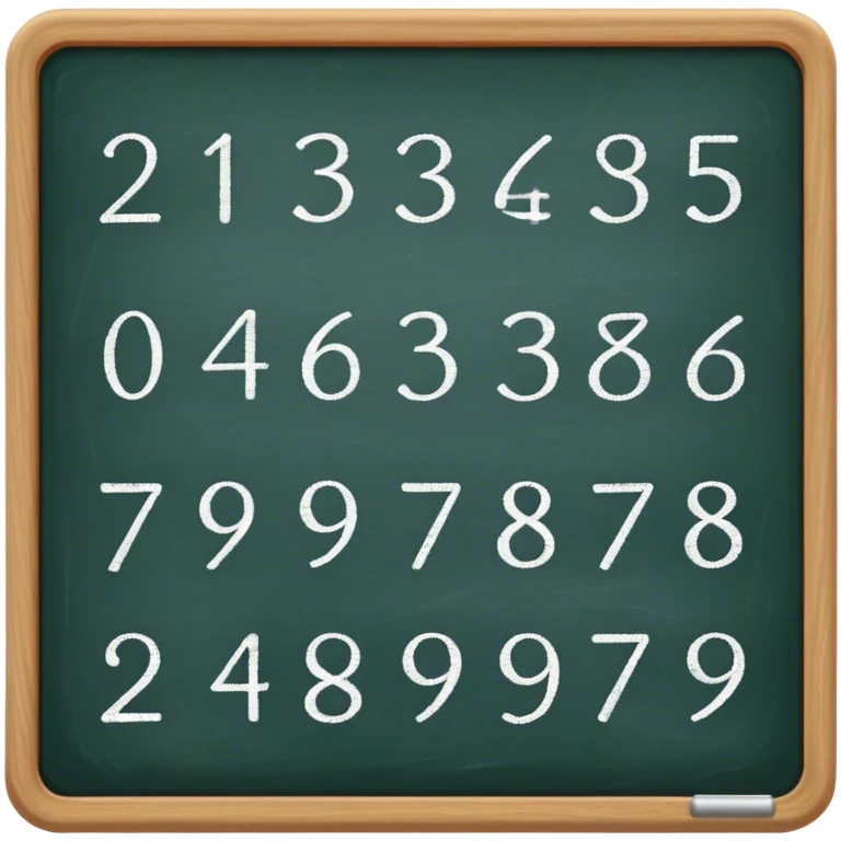 numbers emoji