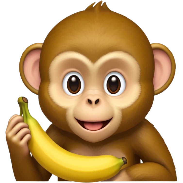 monkey eating banana emoji