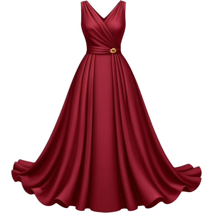 A maroon dress emoji