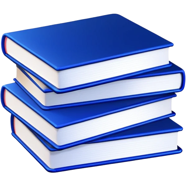 2 neon dark blue books emoji