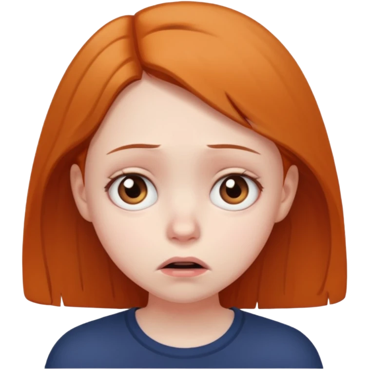 The anxious girl emoji