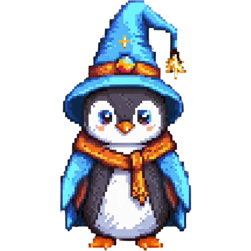 penguin wizard emoji