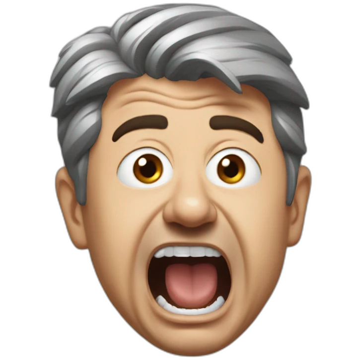 screaming mélenchon emoji