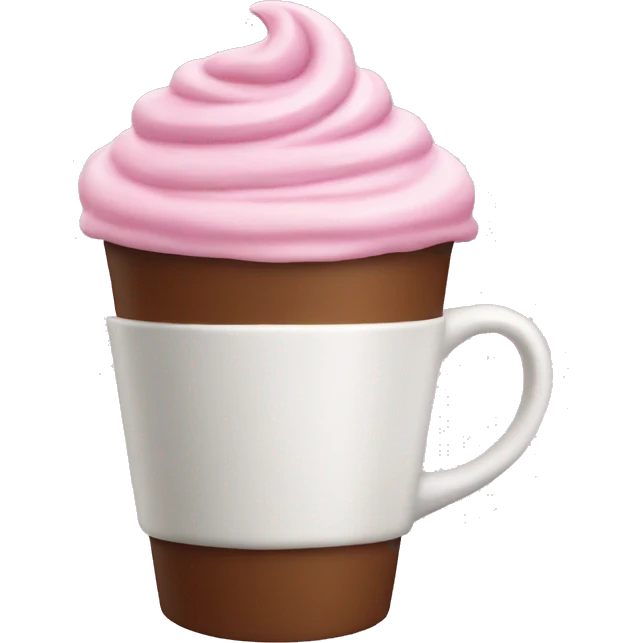 Pink capuchino  emoji