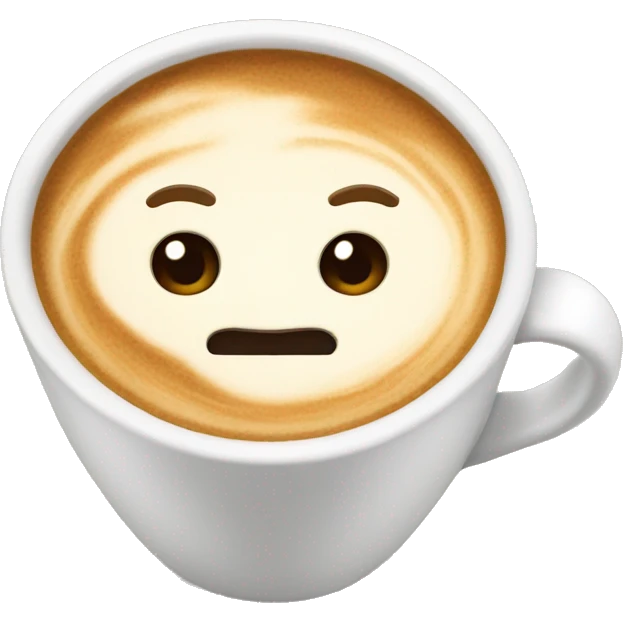 Vanilla latte emoji