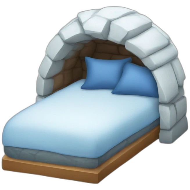 igloo sleeping emoji