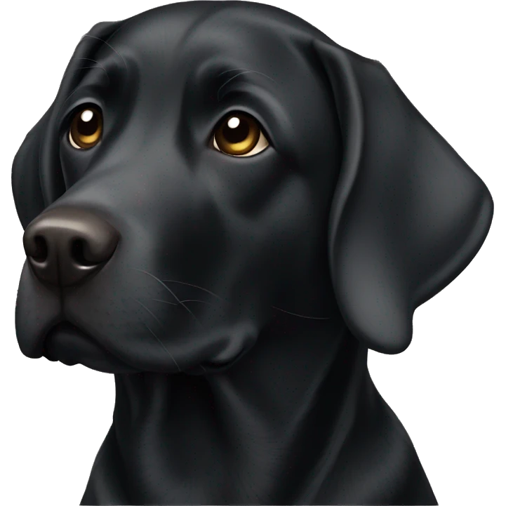 Black lab emoji