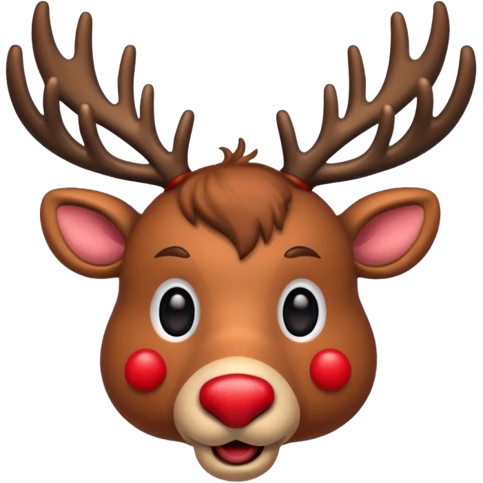 Christmas reindeer emoji