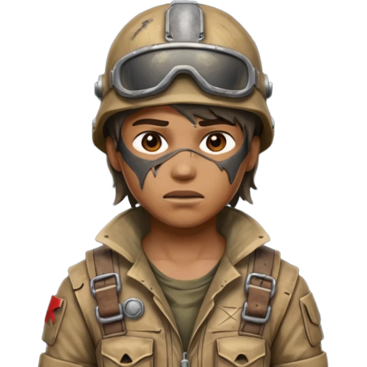 Video game post apocalyptic raider lifelike jumpsuit emoji