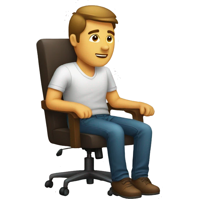 Man sitting a chair emoji