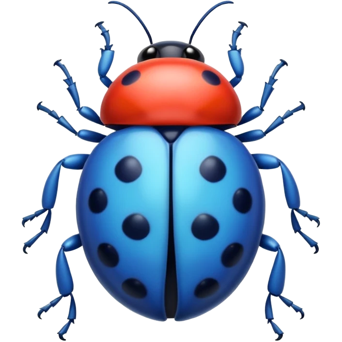 blue ladybug emoji