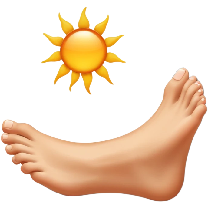 Foot out window emoji