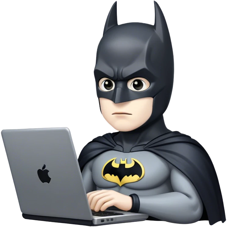 batman on laptop emoji
