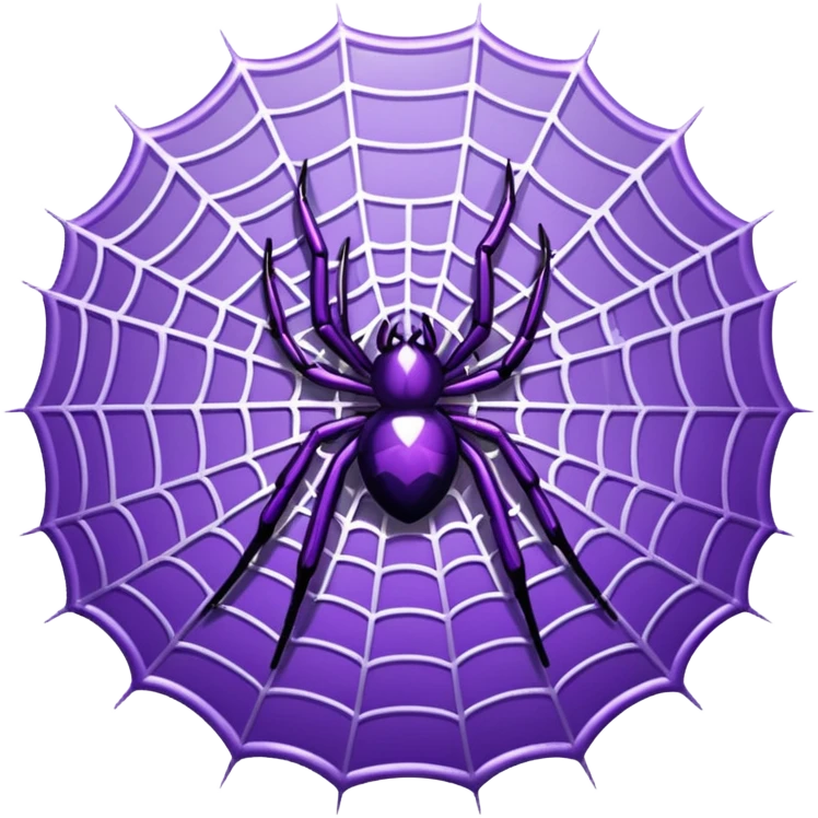 make a purple web spider emoji