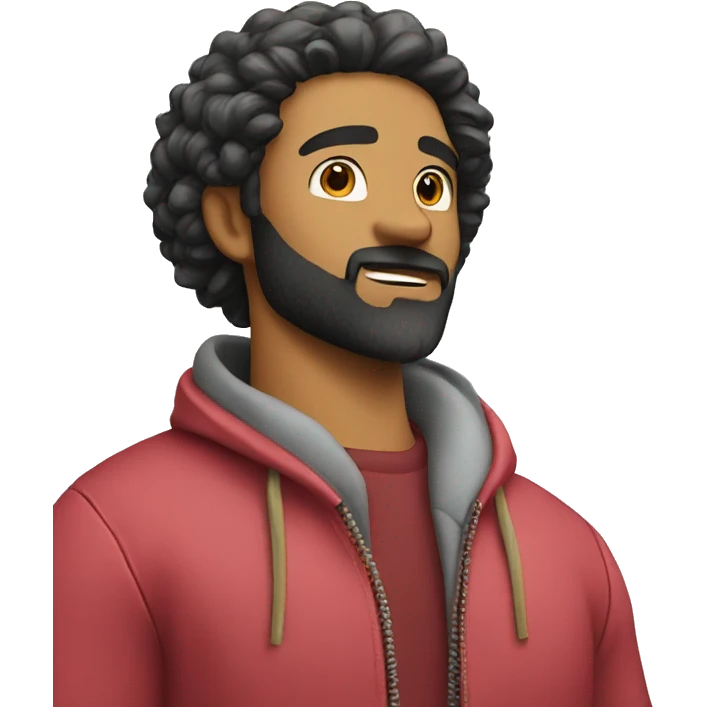 cool guy with beard emoji