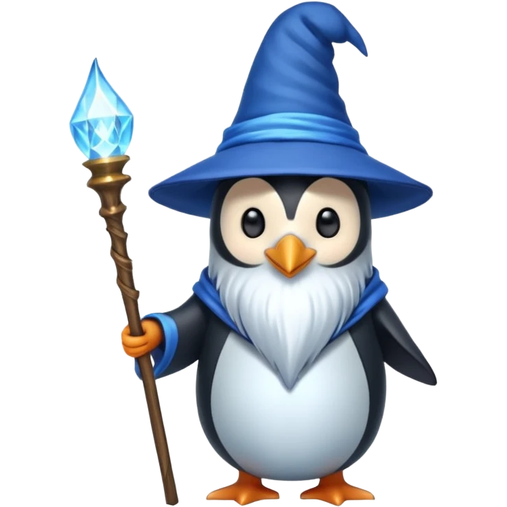 Penguin Wizard emoji