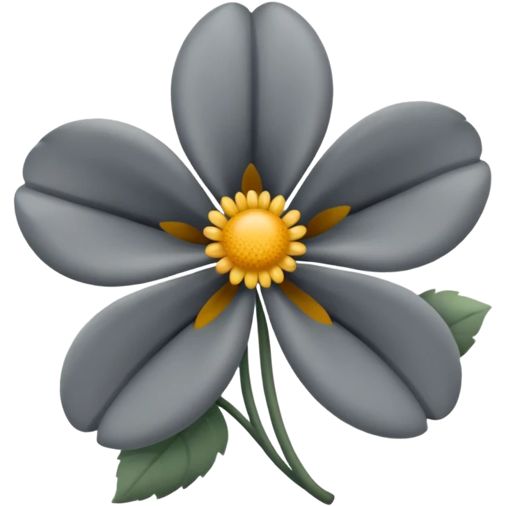 gray flower emoji