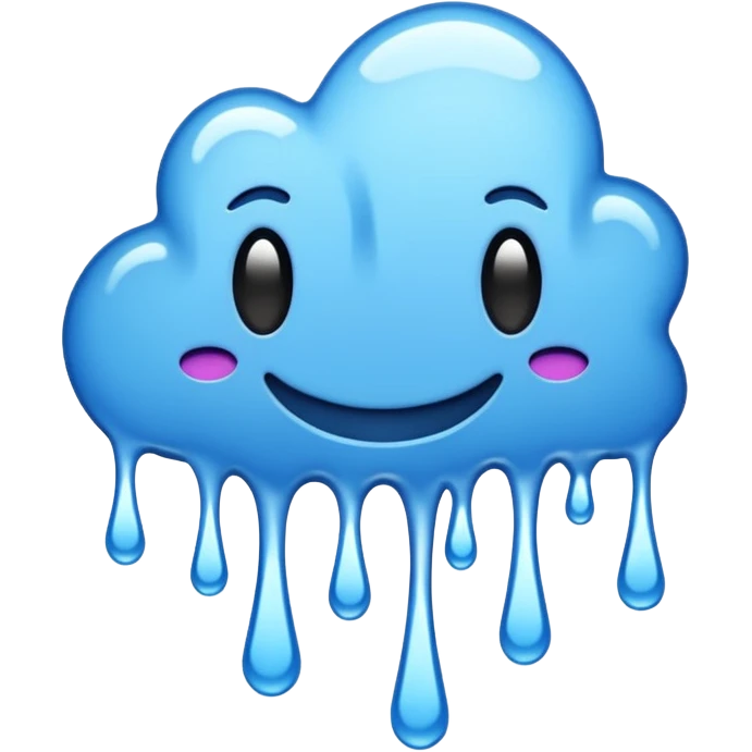 the word wavy in a blue graffiti font emoji