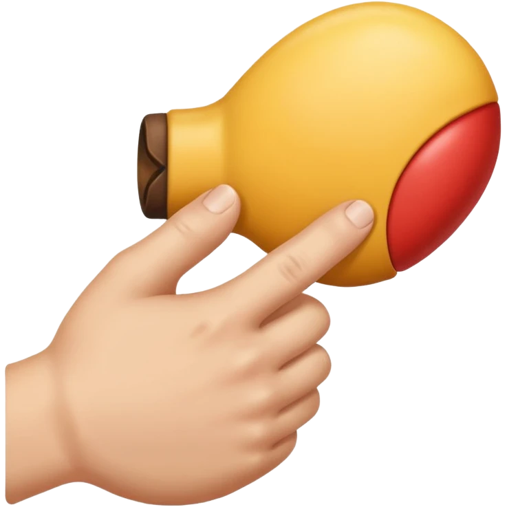 Emoji de una mano pegándole a un culo  emoji