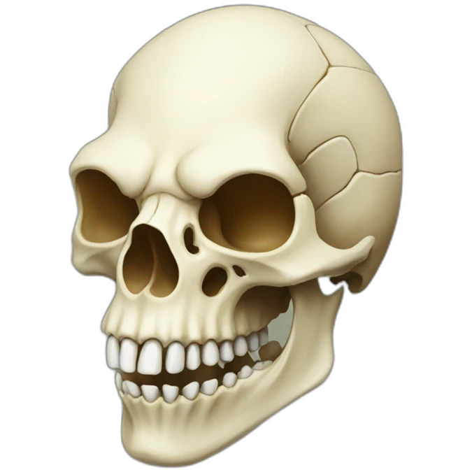 Lizards head skull emoji