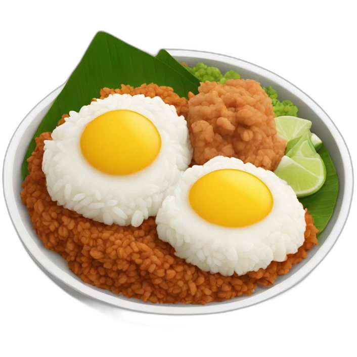 Nasi lemak emoji