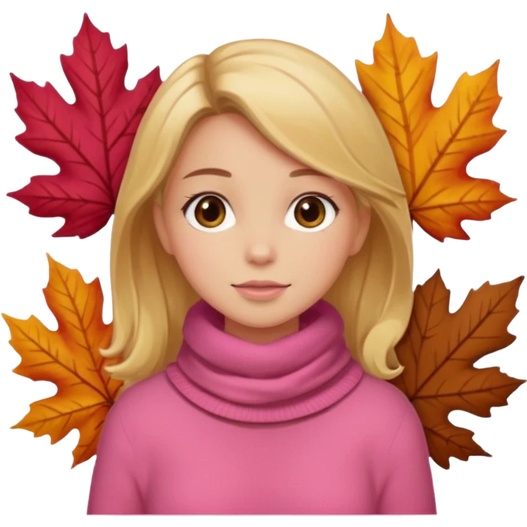 pink and brown autumn winter girly love  emoji