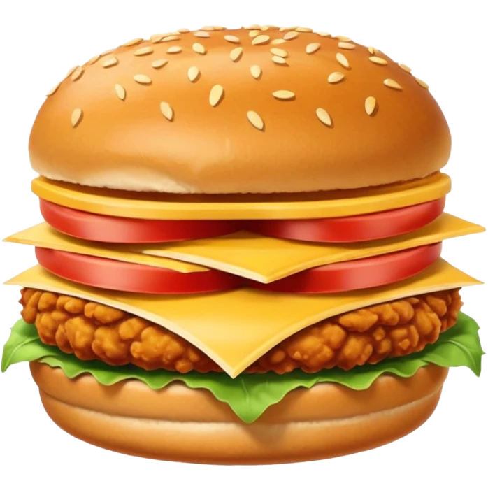 chicken sandwich on a seedless bun emoji