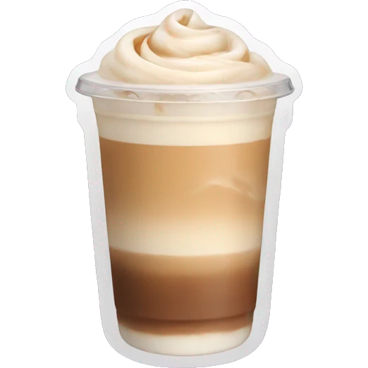 aesthetic iced latte emoji