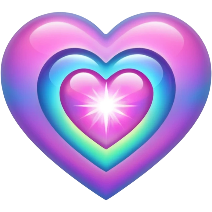 magical heart with aura emoji
