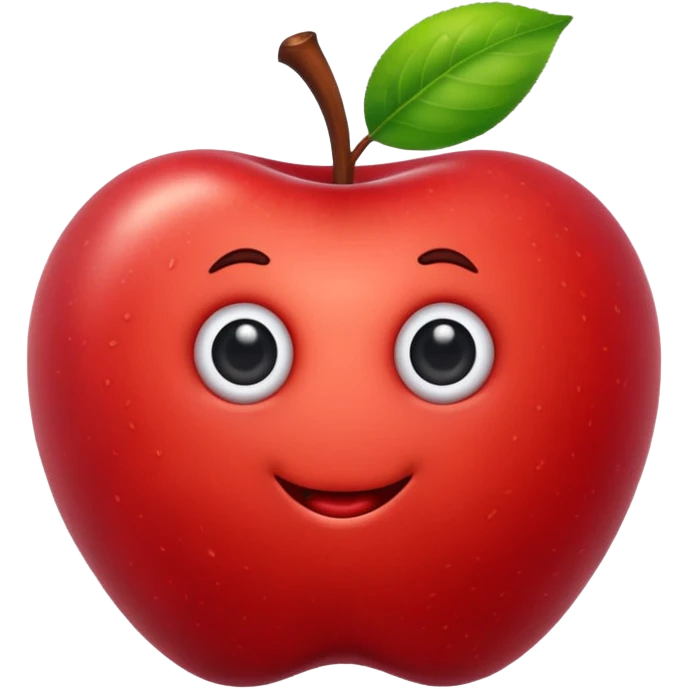 worm in apple emoji