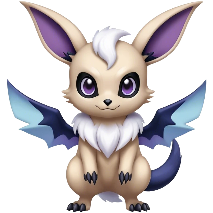 Cool Cute Kawaii Noibat-Eevee-Absol-Pokemon Full Body  emoji