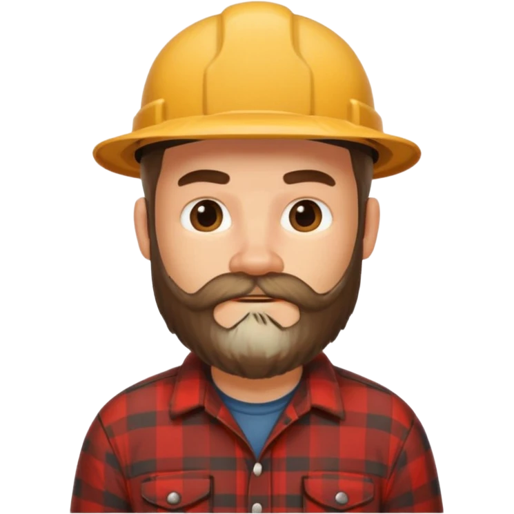 black lumberjack emoji