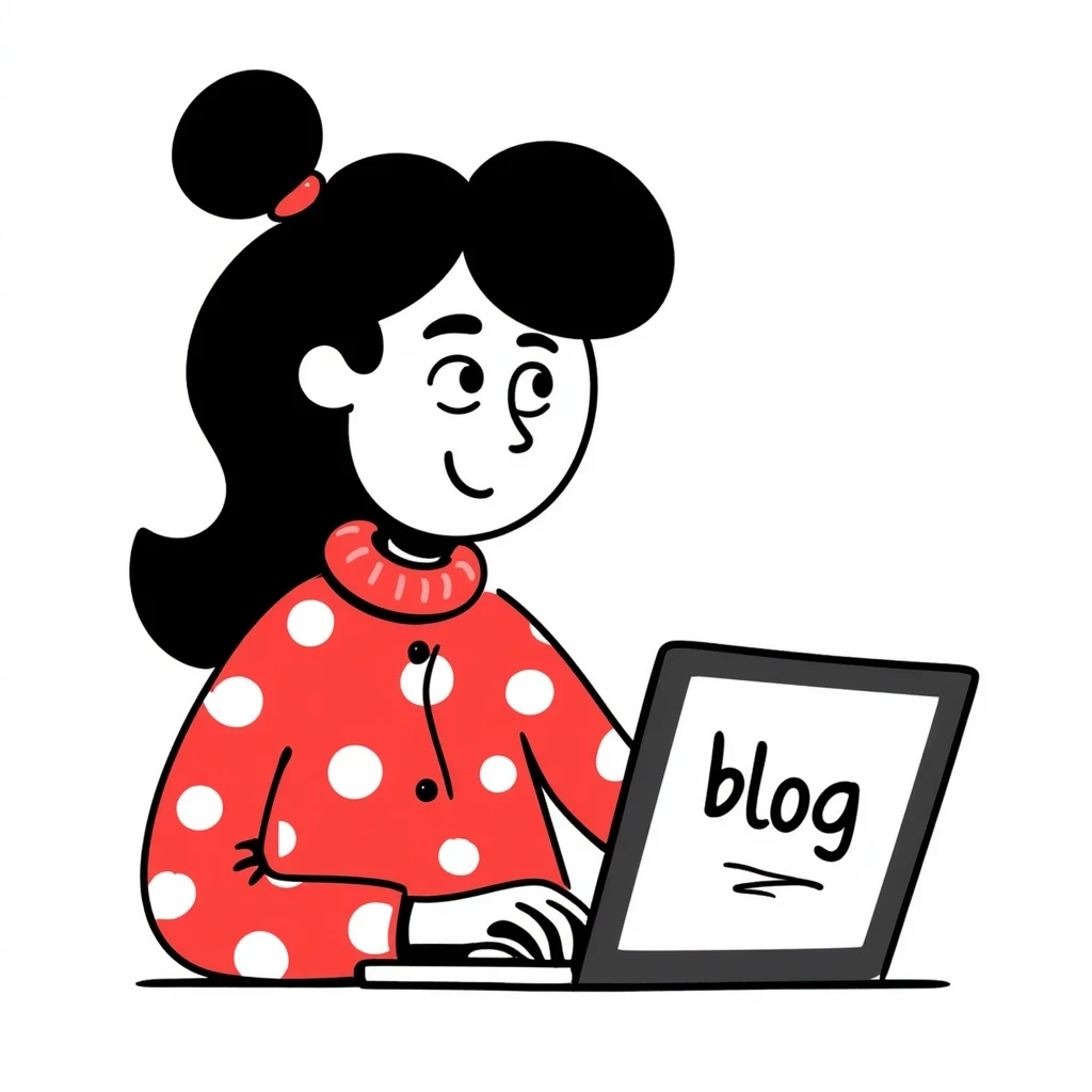 A blogger girl in red pajamas emoji