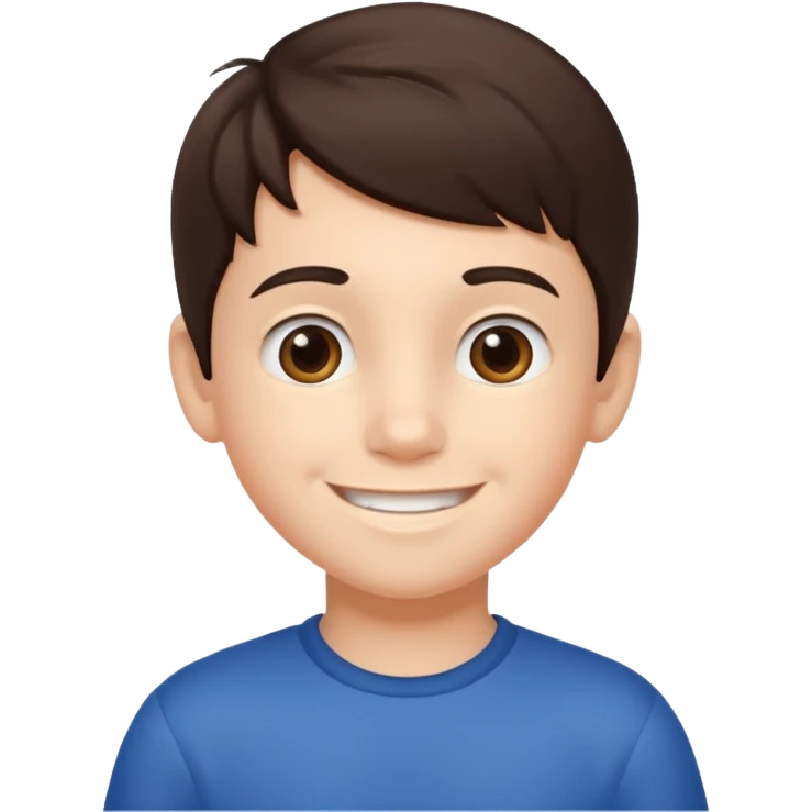brunette boy 6 years old emoji